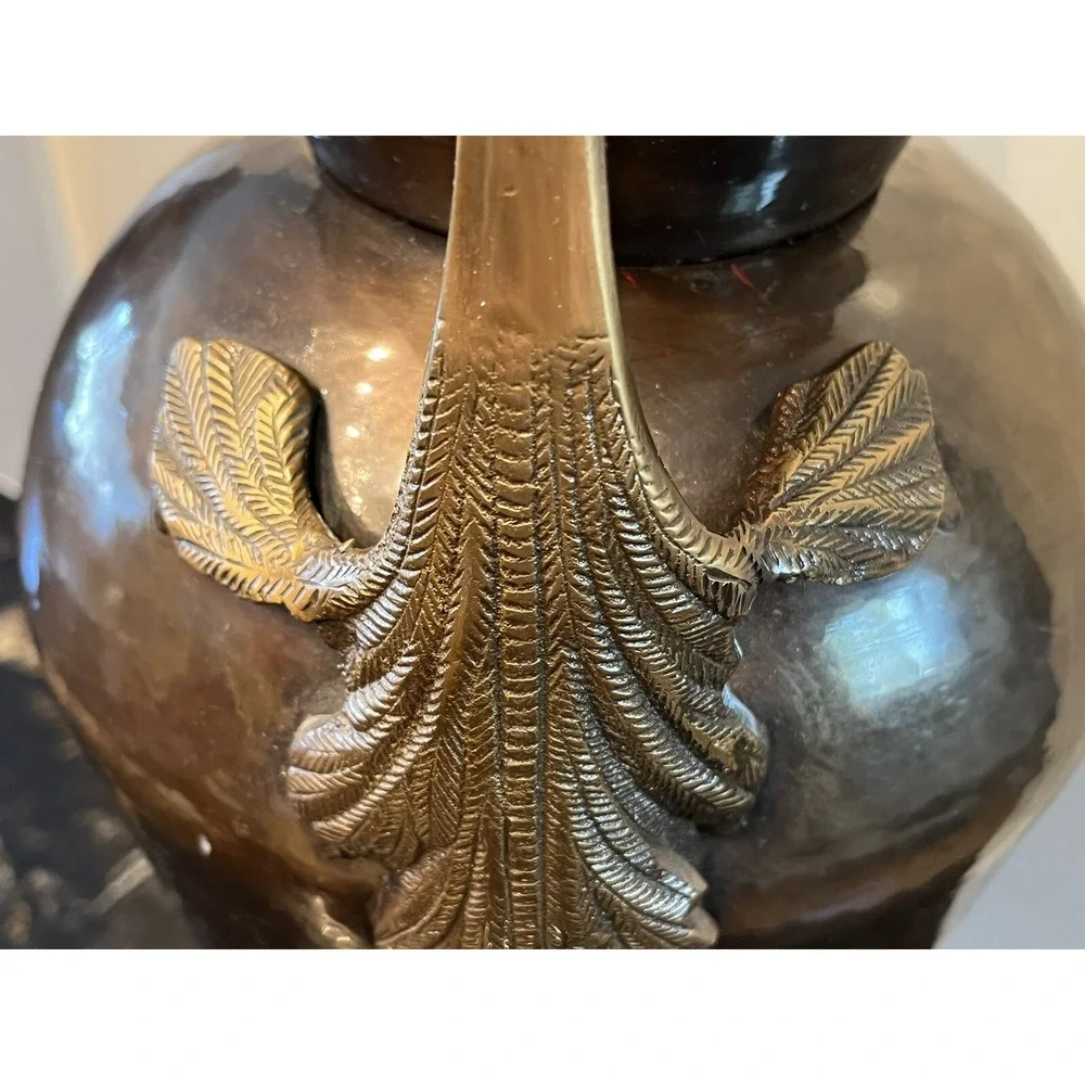 Stunning Vintage Wildwood Urn Large Metal Table Lamp 35.5